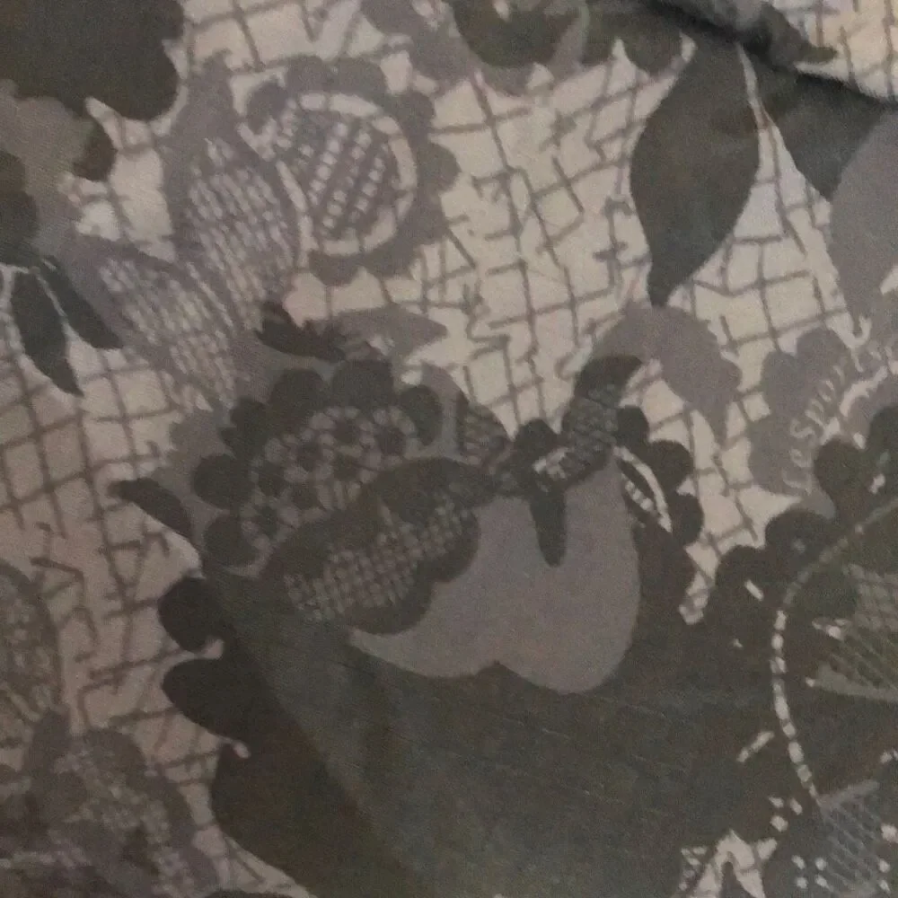 Lesportsac Black and gray lace pattern large knapsack, backpack nylon
